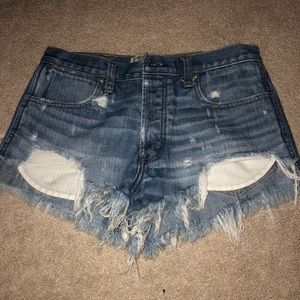 Abercrombie and Fitch high rise shorts